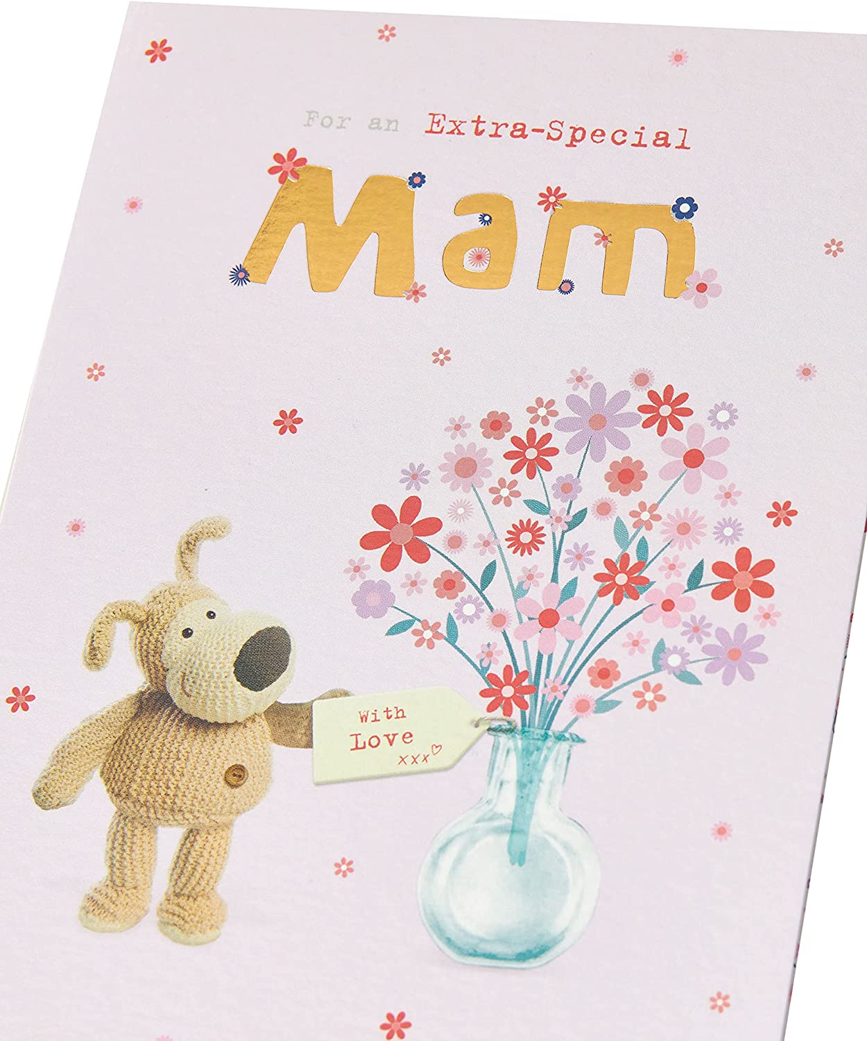 Mam Birthday Card Boofle Lovely Design And Vase Of Flowers
