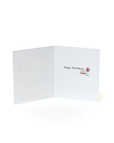 Wine The Posh Way To Get Sozzled Male Birthday Greeting Card