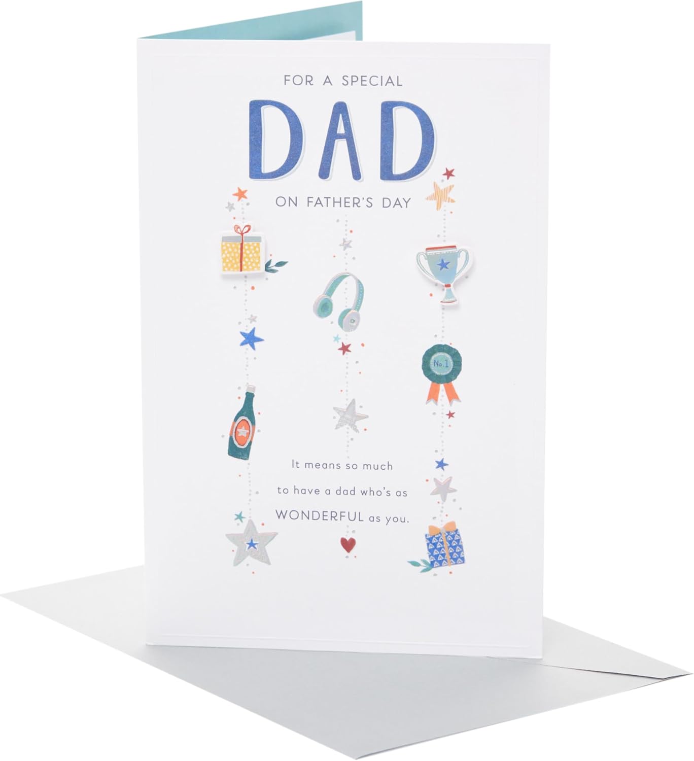 Icons Design For Dad Father's Day Card