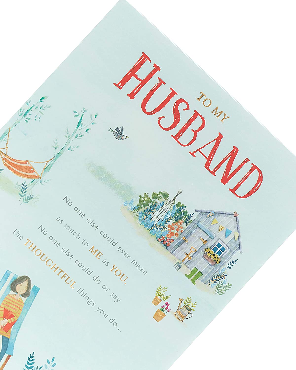 To My Husband Lovely Verse Birthday Card