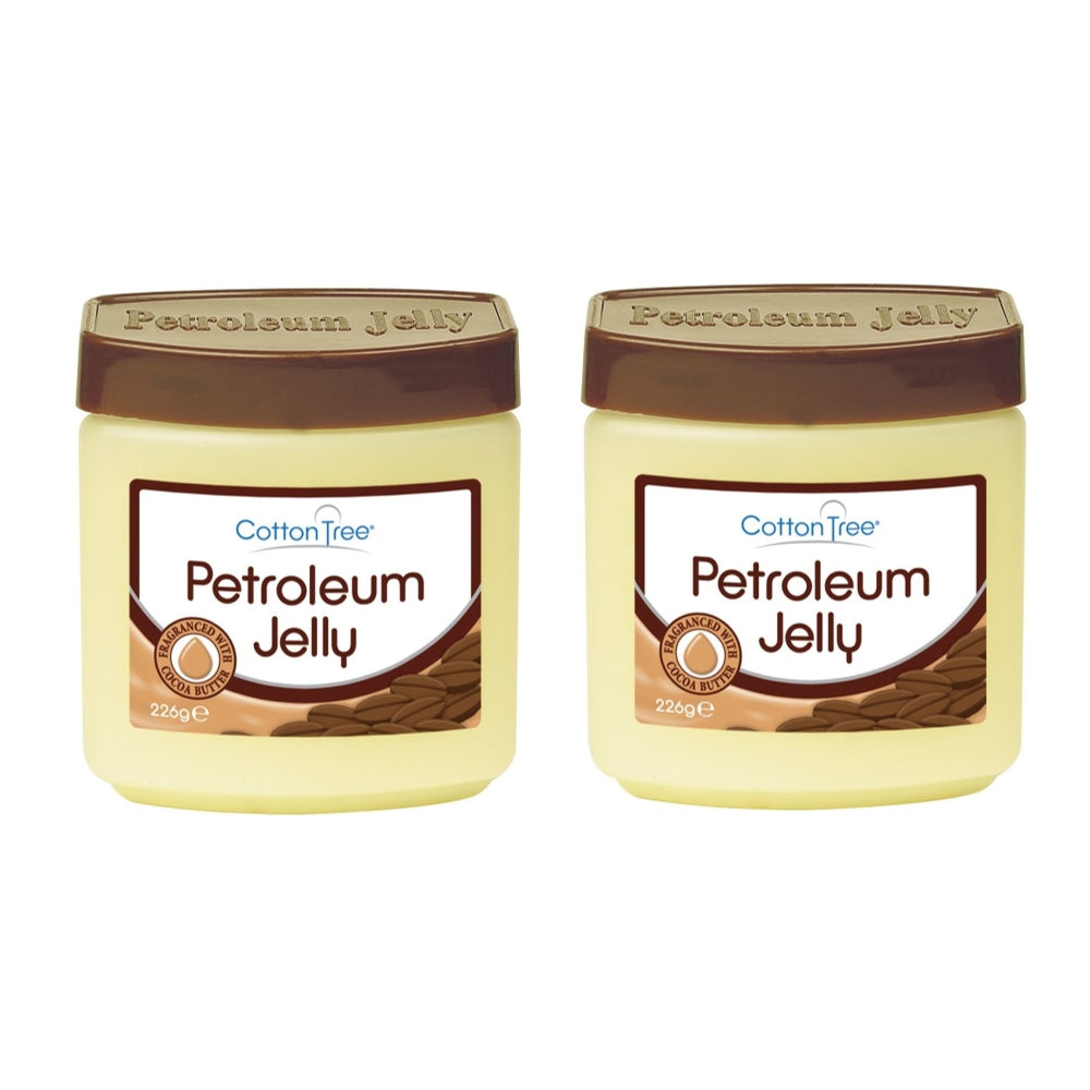 Pack of 2 Cotton Tree Petroleum Jelly Fragranced with Cocoa Butter 226g