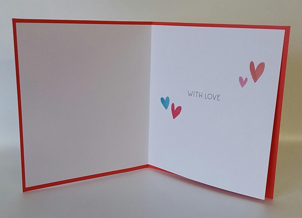 Happy Anniversary Card Colourful Hearts With A Foiled Finish