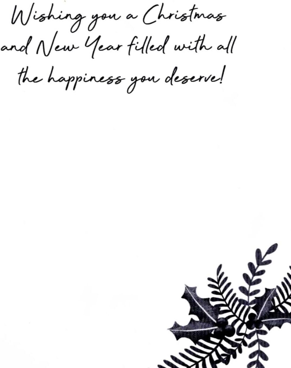 Hand-Finished Embellished Mum With So Much Love Christmas New Year Card