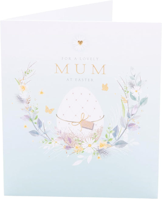 For A Lovely Mum Beautiful Egg Design Easter Card