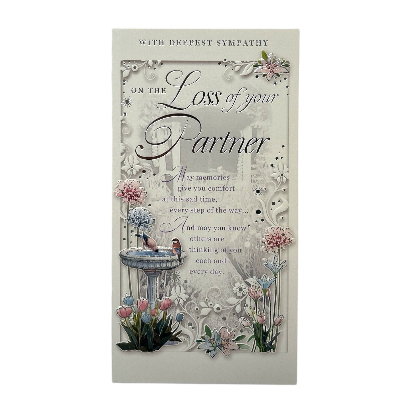 Loss of Partner Sympathy Opacity Card