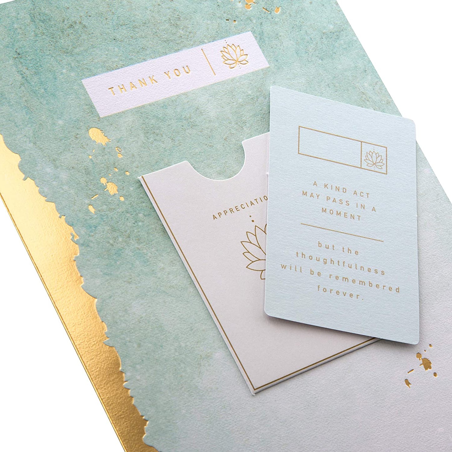 Thank You card With Appericiation Ebbs And Flows Design