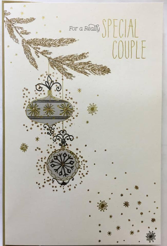 Special Couple Quality Christmas Happy New Year Greeting Card 