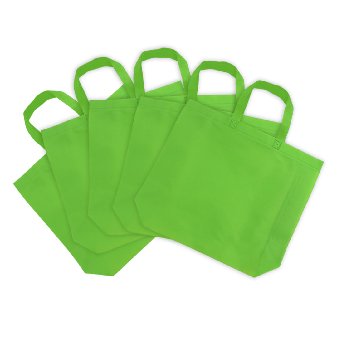 Pack of 50 Light Green Coloured 45x35x12cm Non-Woven Bags with Handle