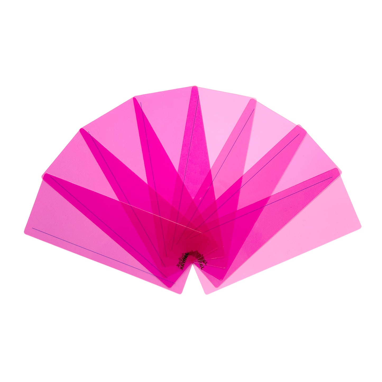 Pack of 24 Pink 210x80mm Dyslexia Overlay Reading Strips – PET Material, Rounded Corners