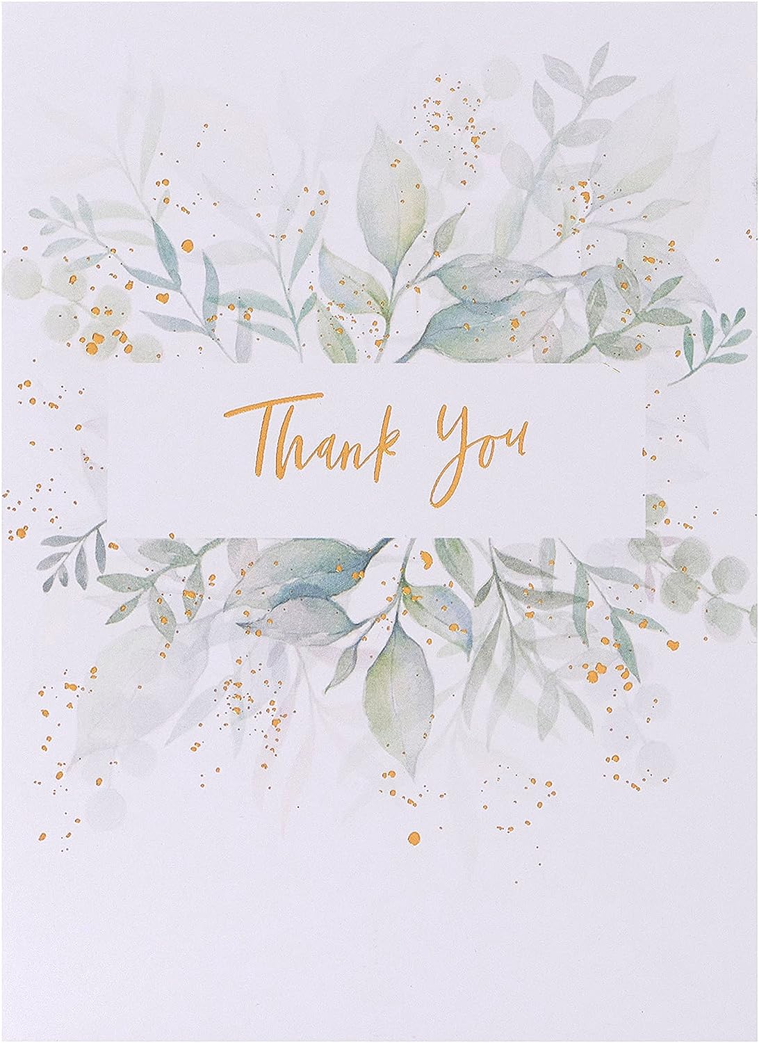 Botanical Design Multipack of 10 Thank You Cards with Envelopes