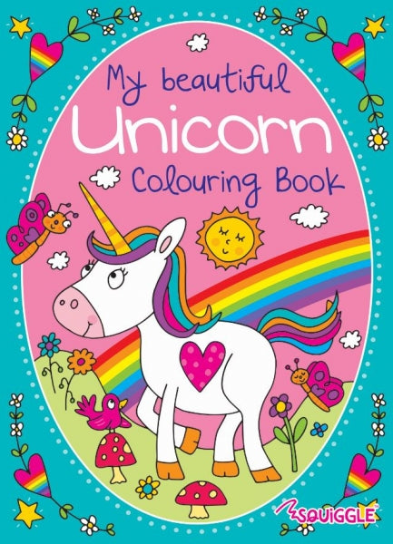 Pack of 6 Unicorn Or Mermaid Design 36 Sheets Colouring Books