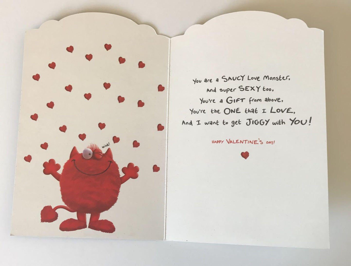 One I Love Red Monster Valentine's Day Card