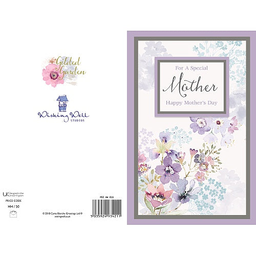 Purple Flower Beautiful Mother's Day Card