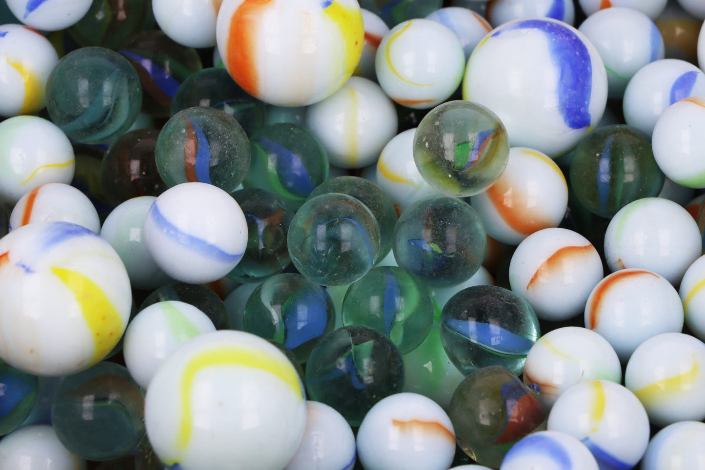Pack of 50 Glass Marbles in Net