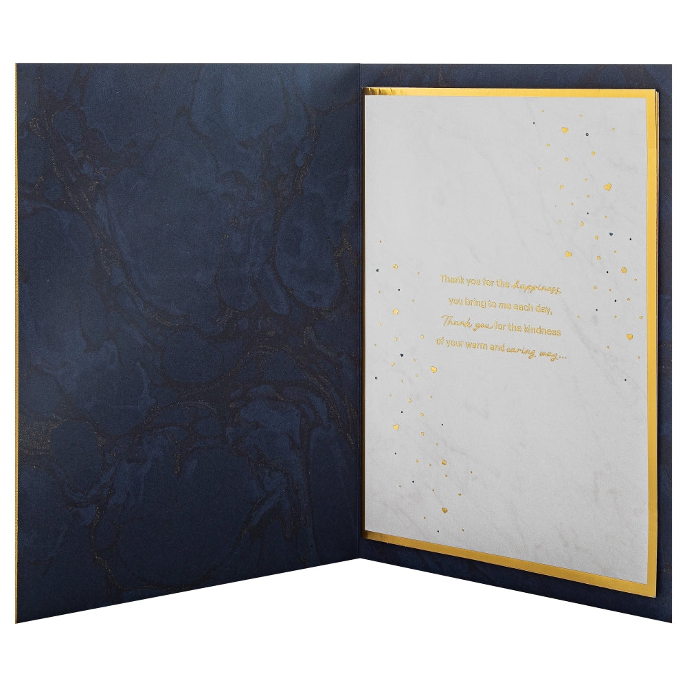 Dark Patterned Design with Heart for One I Love Birthday Card