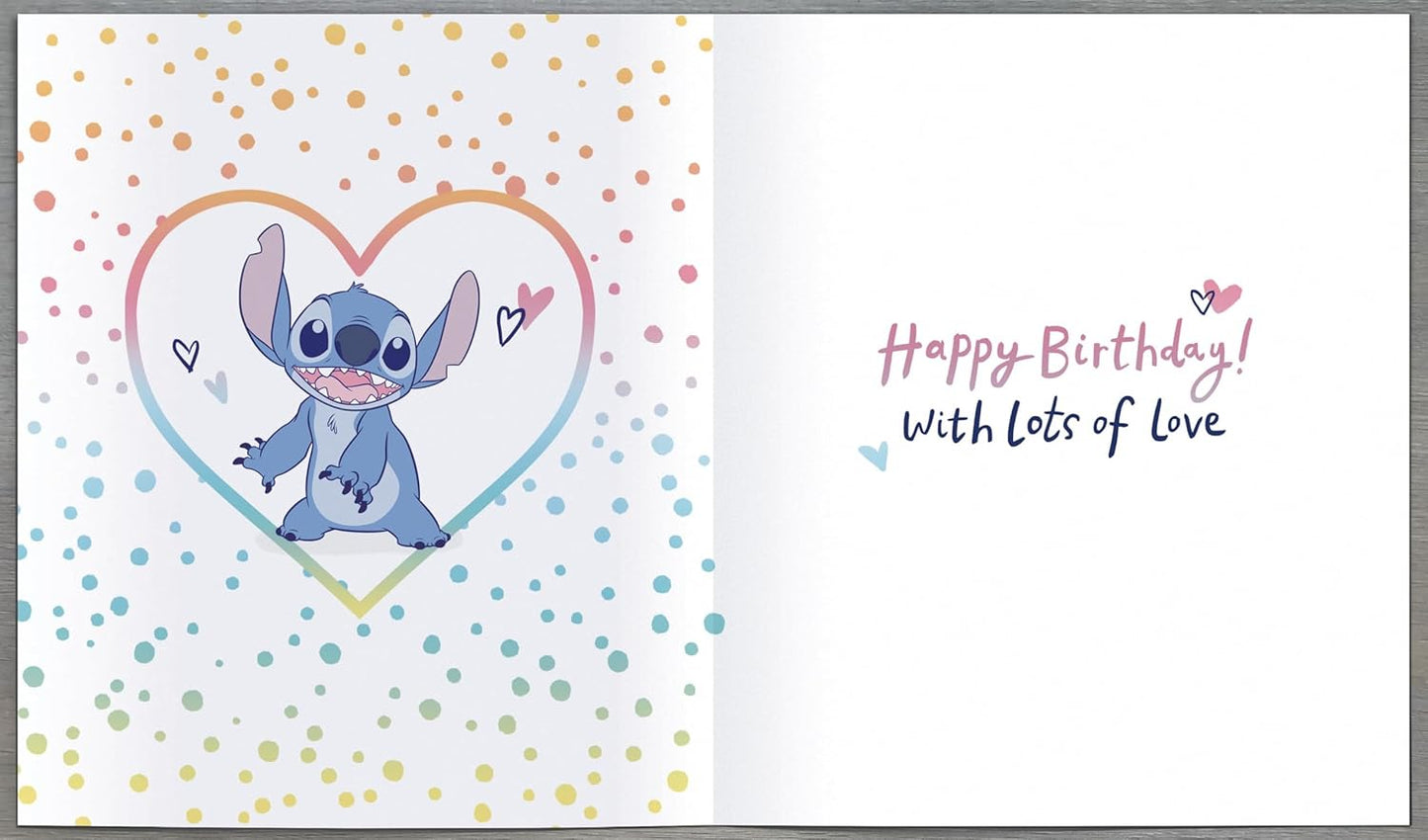 Disney Unique Stitch Design Mum Birthday Card
