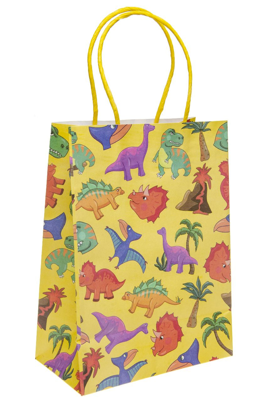 Pre Filled Dino Theme Kids Party Favour Bag – Gift Bag with Reusable Cup & Themed Toys