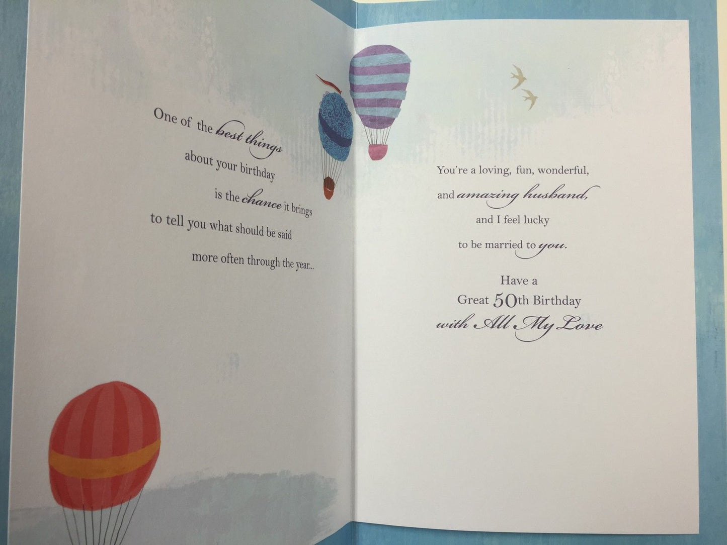 Husband 50th Birthday Handmade Card Age 50 For Him