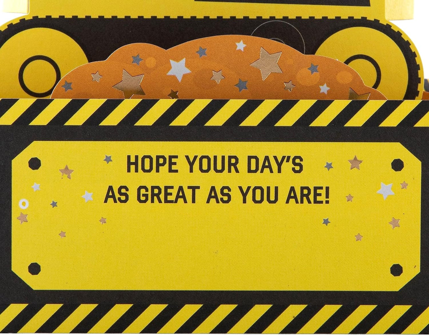 3D Pop-Up Digger Design Kids Birthday Card