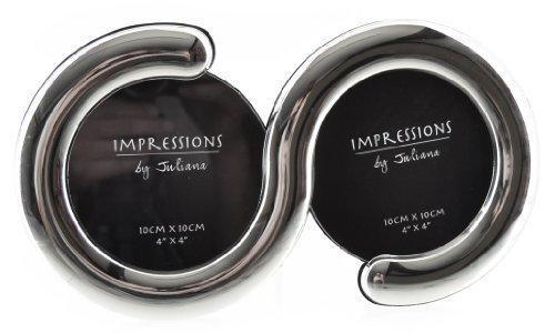 Impressions Silverplated Double 'S' Shaped Frame 4" x 4"