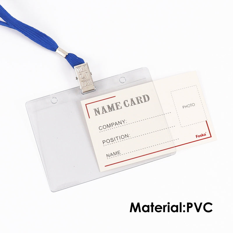 50 Sets of Name Badges with Green Lanyards