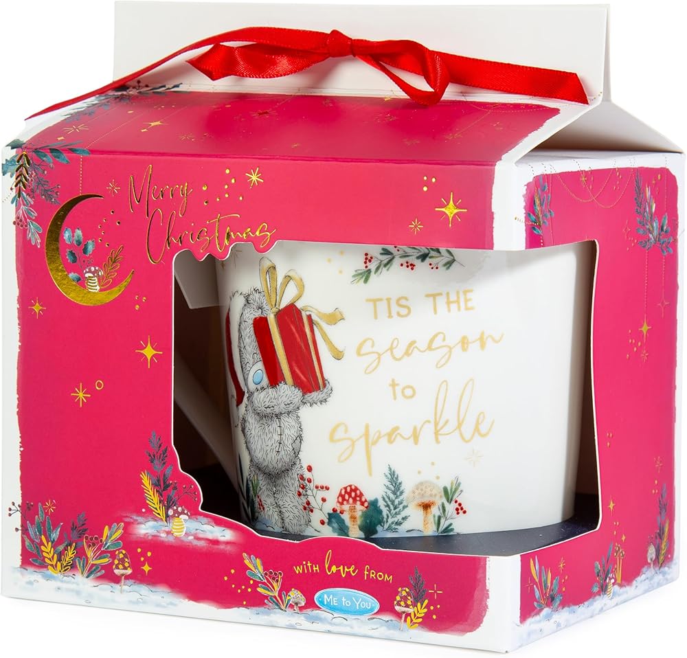 Season to Sparkle' Porcelain Christmas Mug