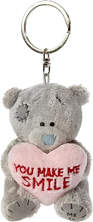 Me To You Tatty Teddy 'You Make Me Smile' Plush Keyring Official Valentine's Day Collection