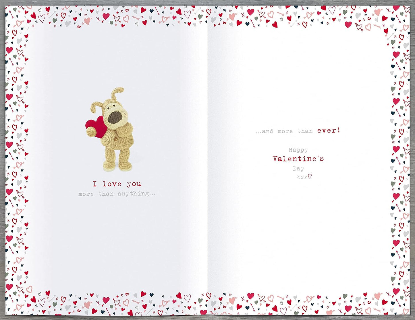 You're The One I Love Cute Boofle Valentine's Day Greeting Card