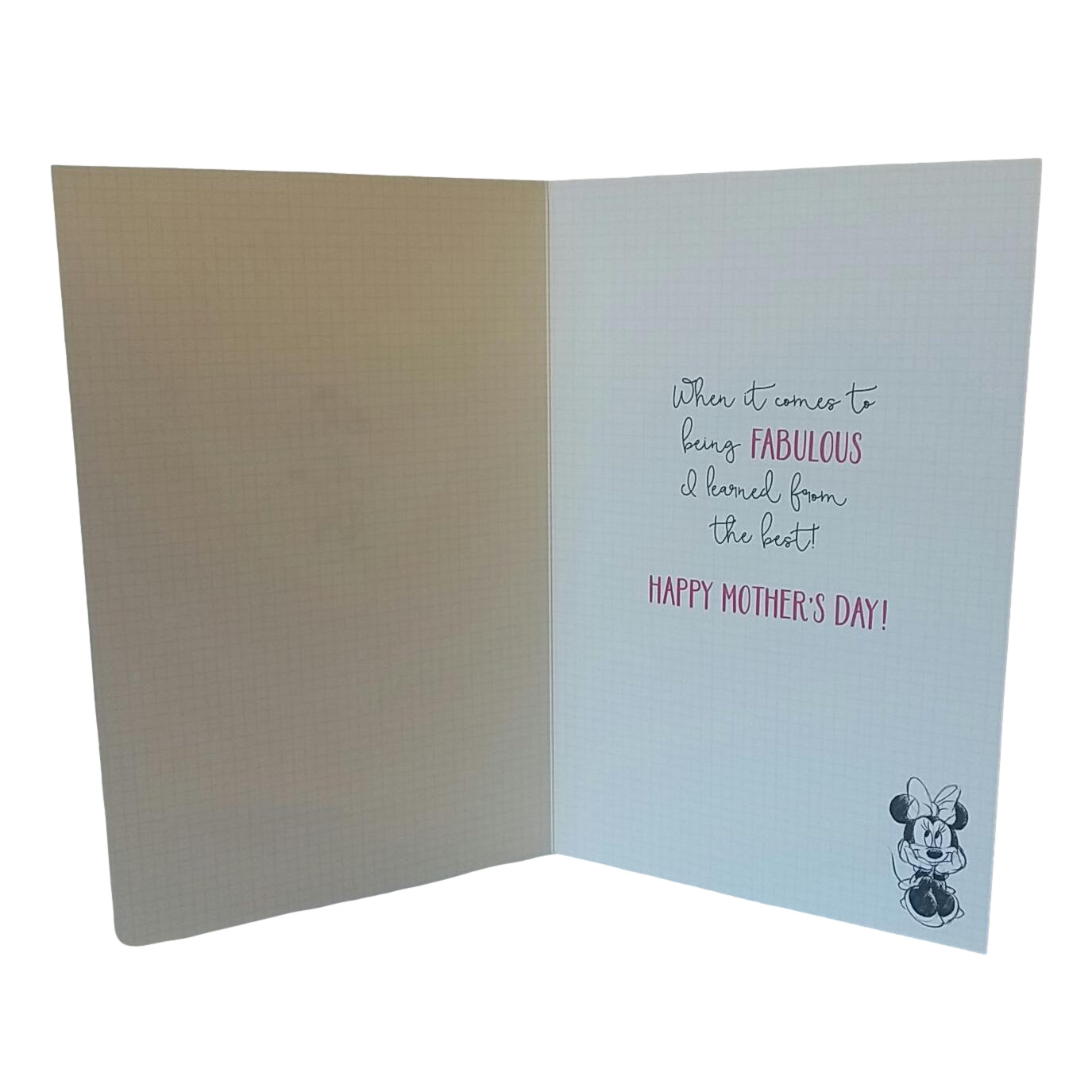 Minnie Mouse For You Mum From Your Very Lucky Daughter Mother's Day Card