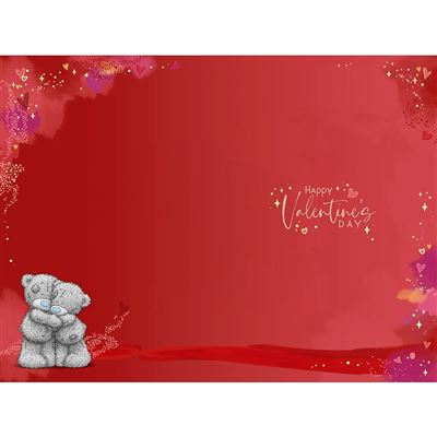 Bears Lying Down Open Valentine's Day Card