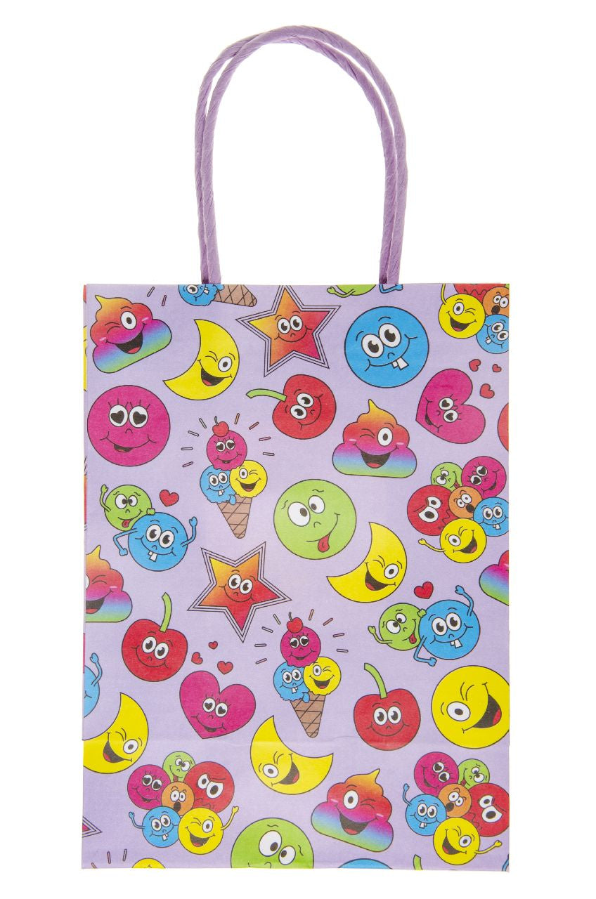 Pack of 12 Emotion Faces Paper Gift Bags