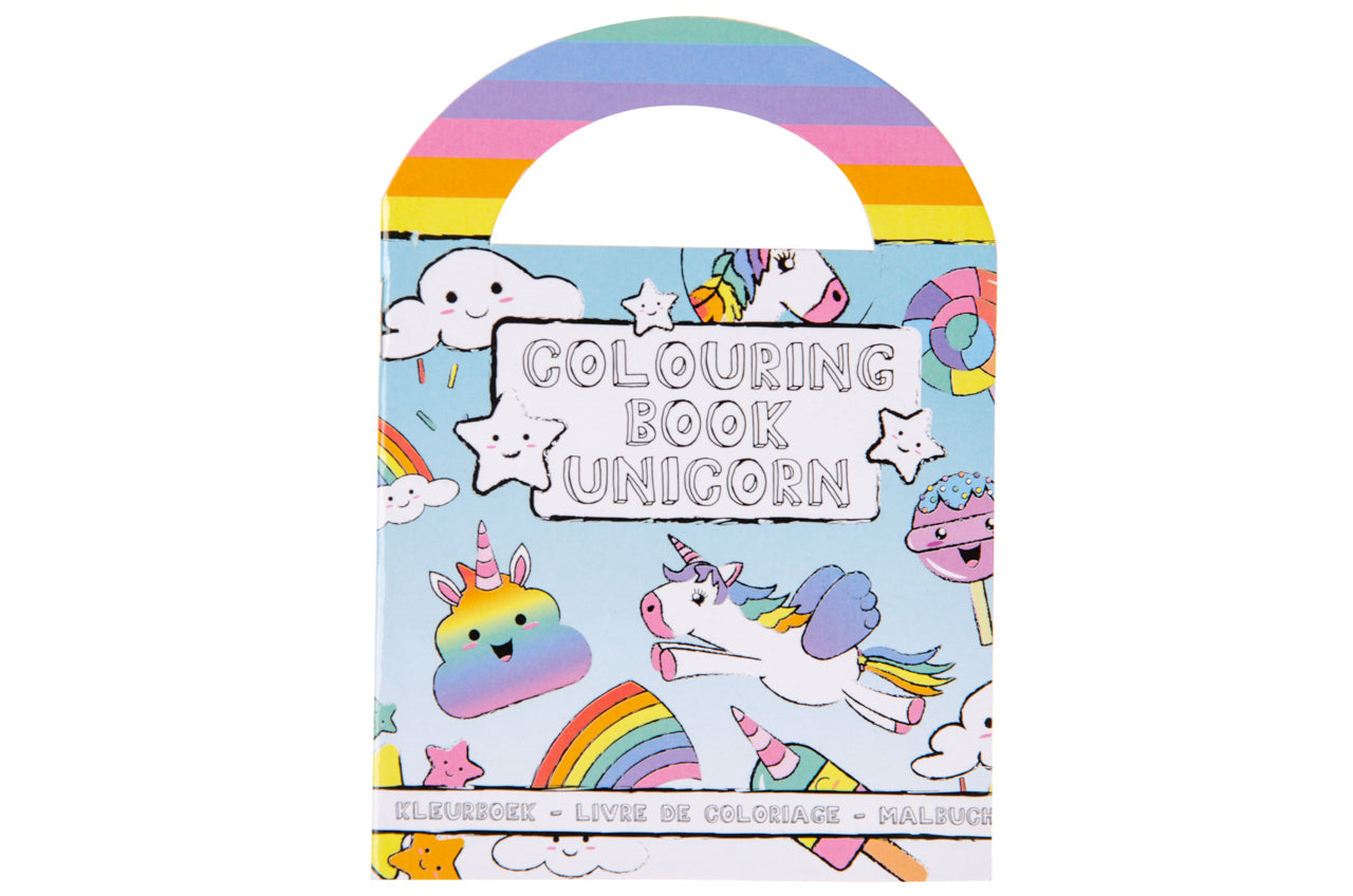 Pack of 48 Unicorn Coloring Mini Books with Stickers