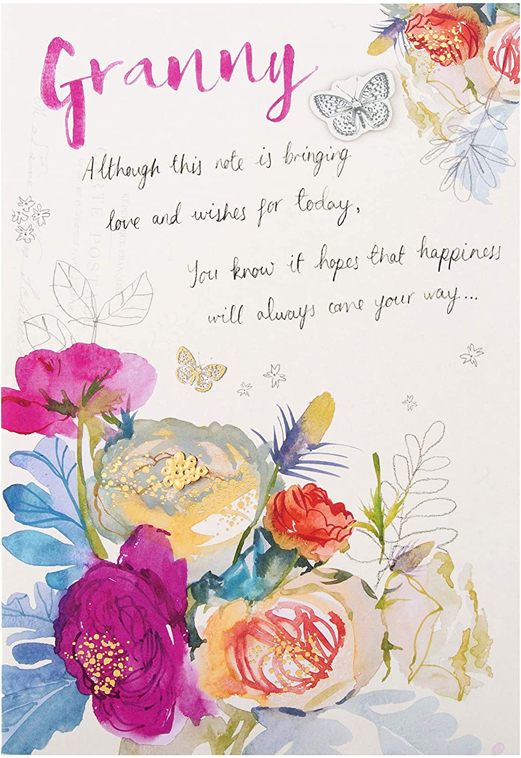 Classic Floral Design Mother's Day Card for Granny