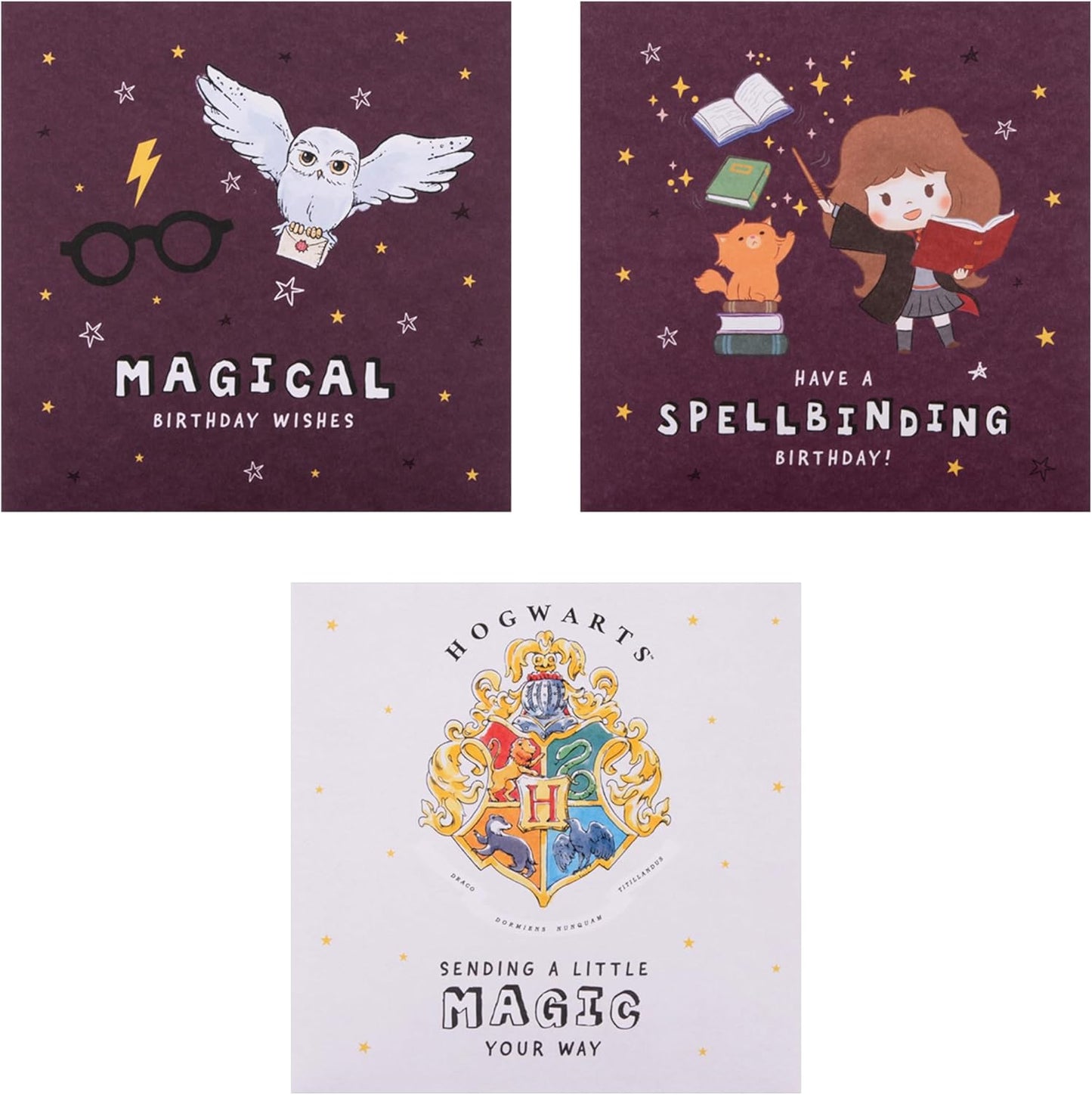 Pack of 10 Harry Potter 5 Designs Multipack Birthday Cards