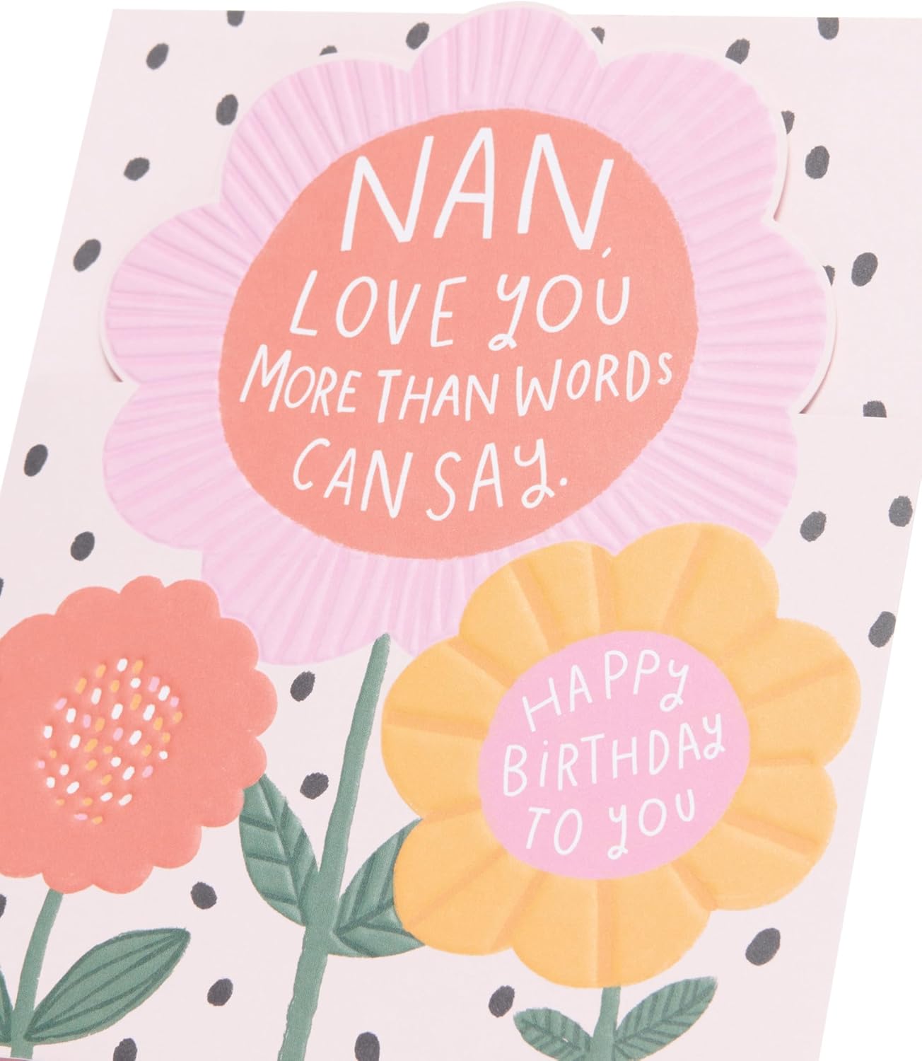 Bright Flowers Design Nan Birthday Card