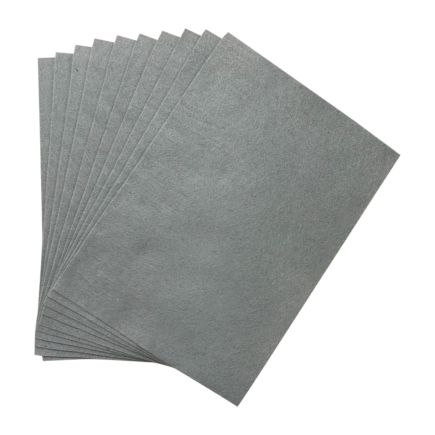Pack of 50 A4 Grey Coloured Felt 180gsm Sheets