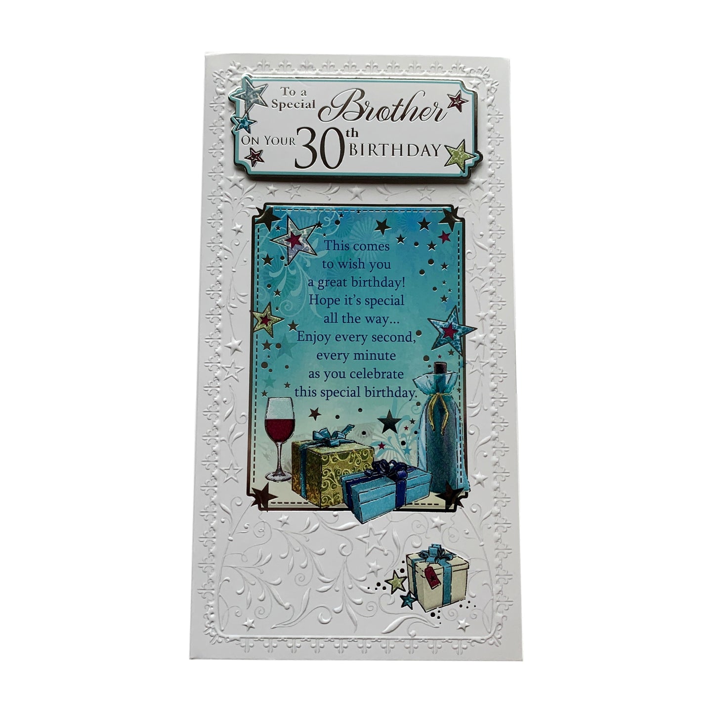 To A Special Brother On Your 30th Birthday Soft Whispers Card