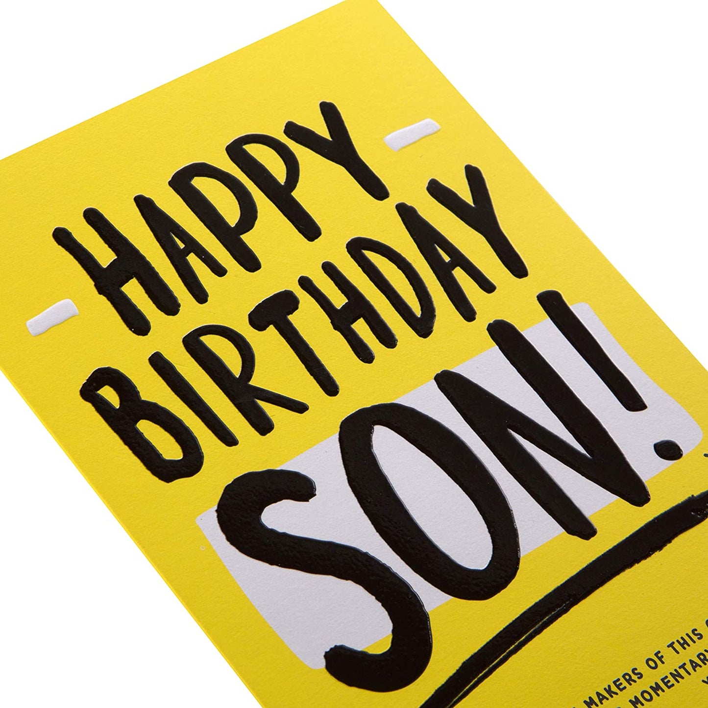 Contemporary Design Son Birthday Card