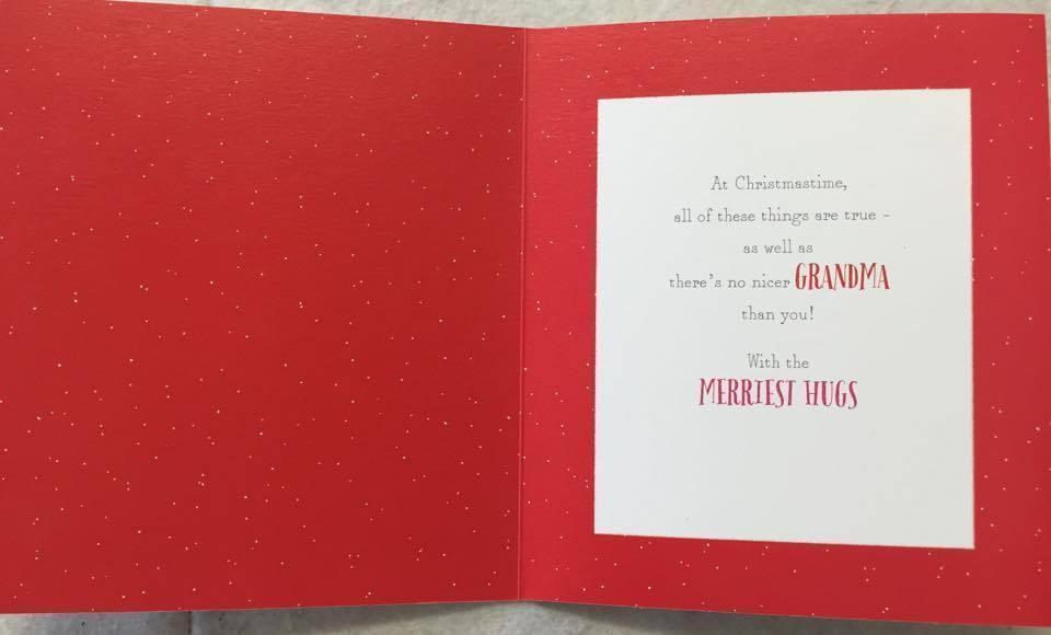 Wonderful Grandma Winnie The Pooh With Baby Christmas Card