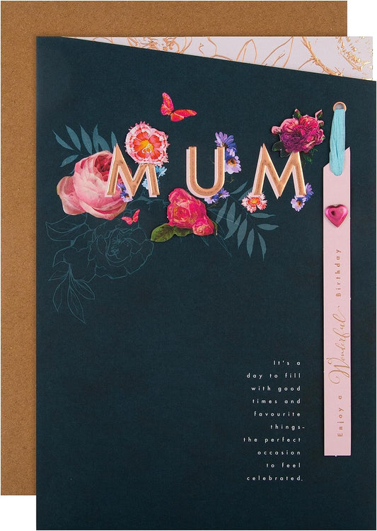 Traditional Floral Design Mum Birthday Card