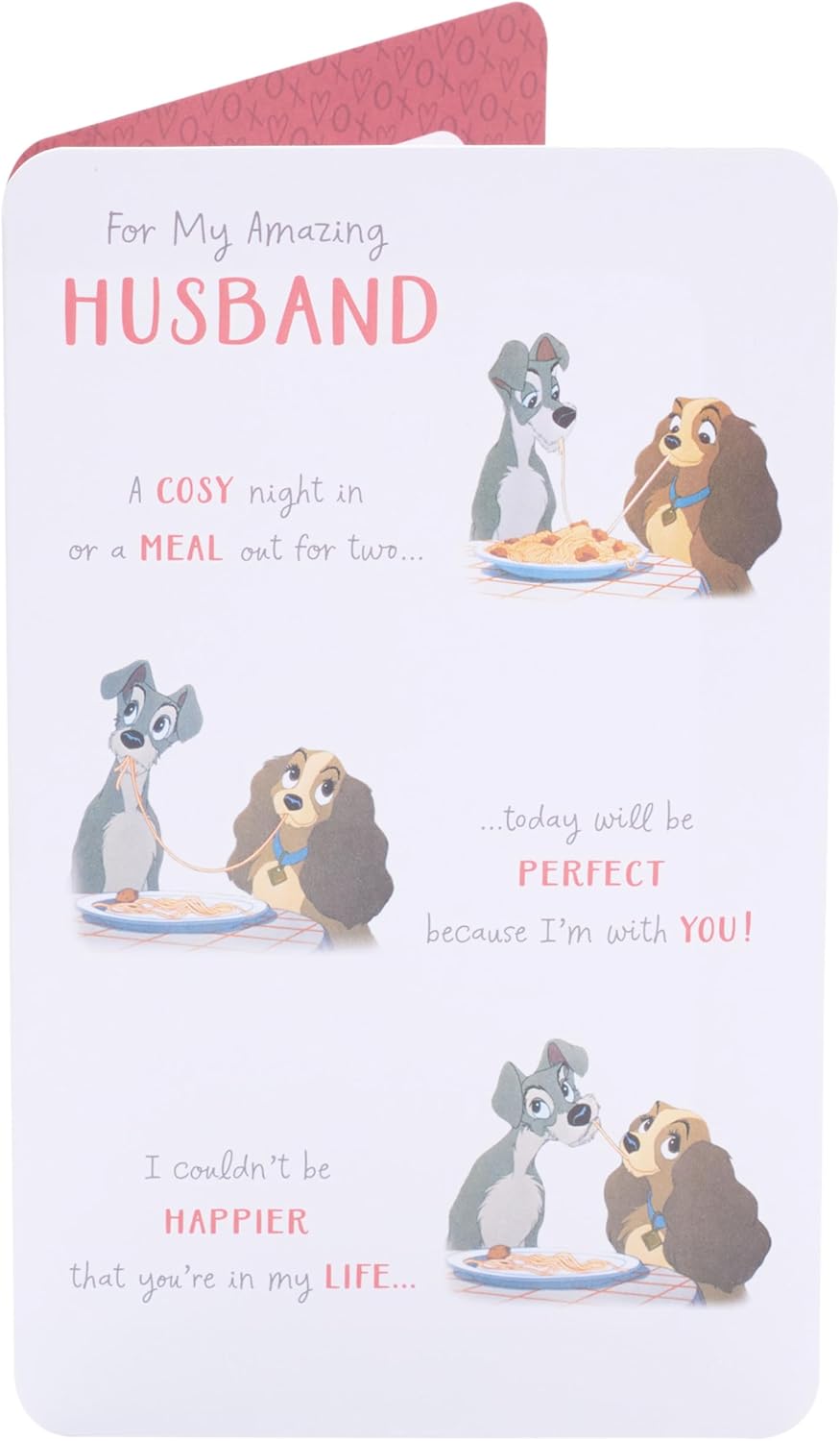 Disney Lady & The Tramp Design Valentine's Day Card