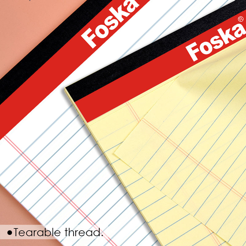 Pack of 6 A5 50 Sheets Legal Pads