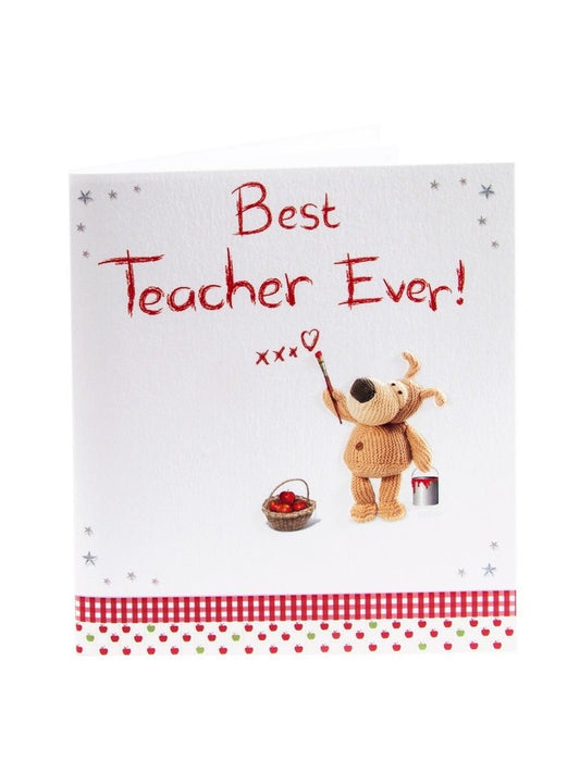Boofle Best Teacher Ever Teacher Appreciation Card Thank You 