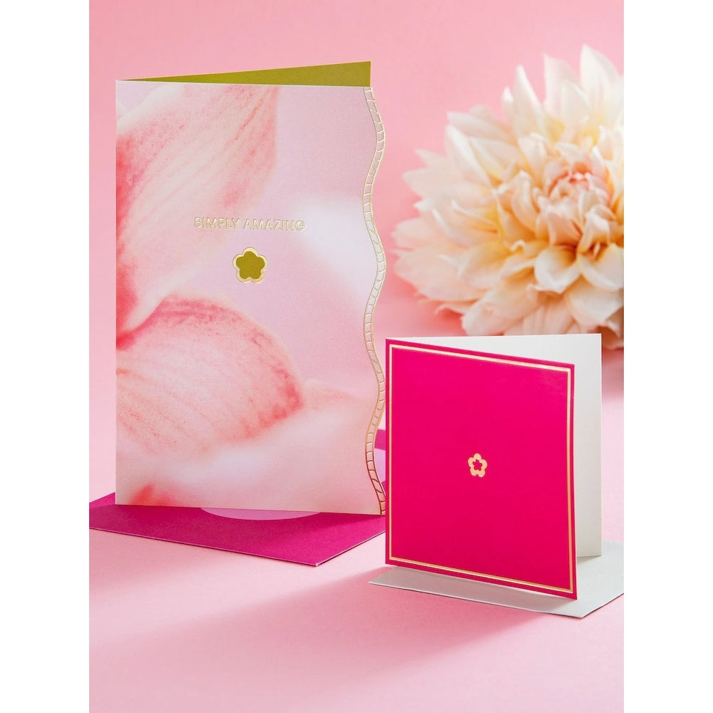 Pink Red Premium 'Simply Amazing' Open Card Vivid Aura