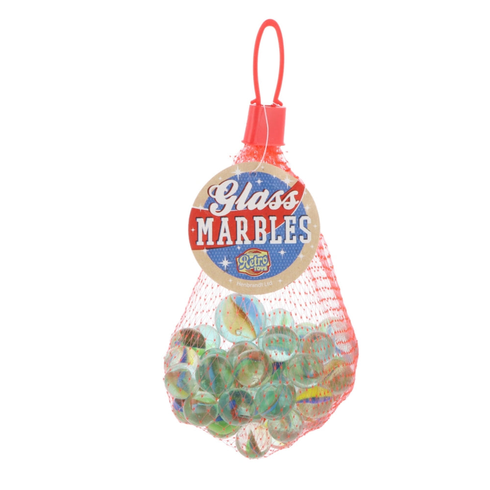 Pack of 50 Glass Marbles in Net