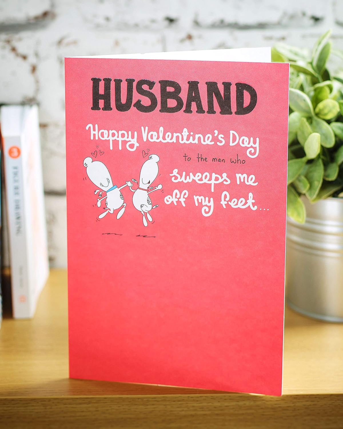 Two Lovely Puppies Design Husband Valentine's Day Card