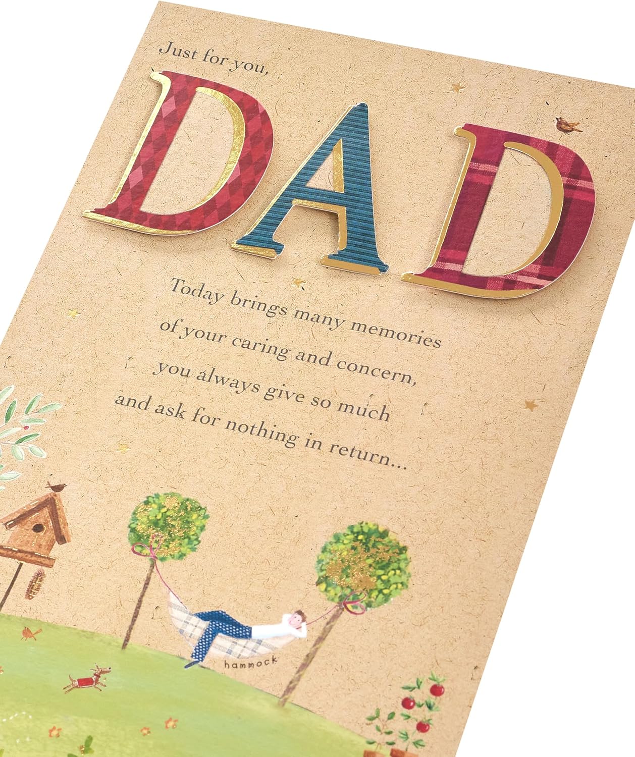 Garden Scene Design Dad Birthday Card