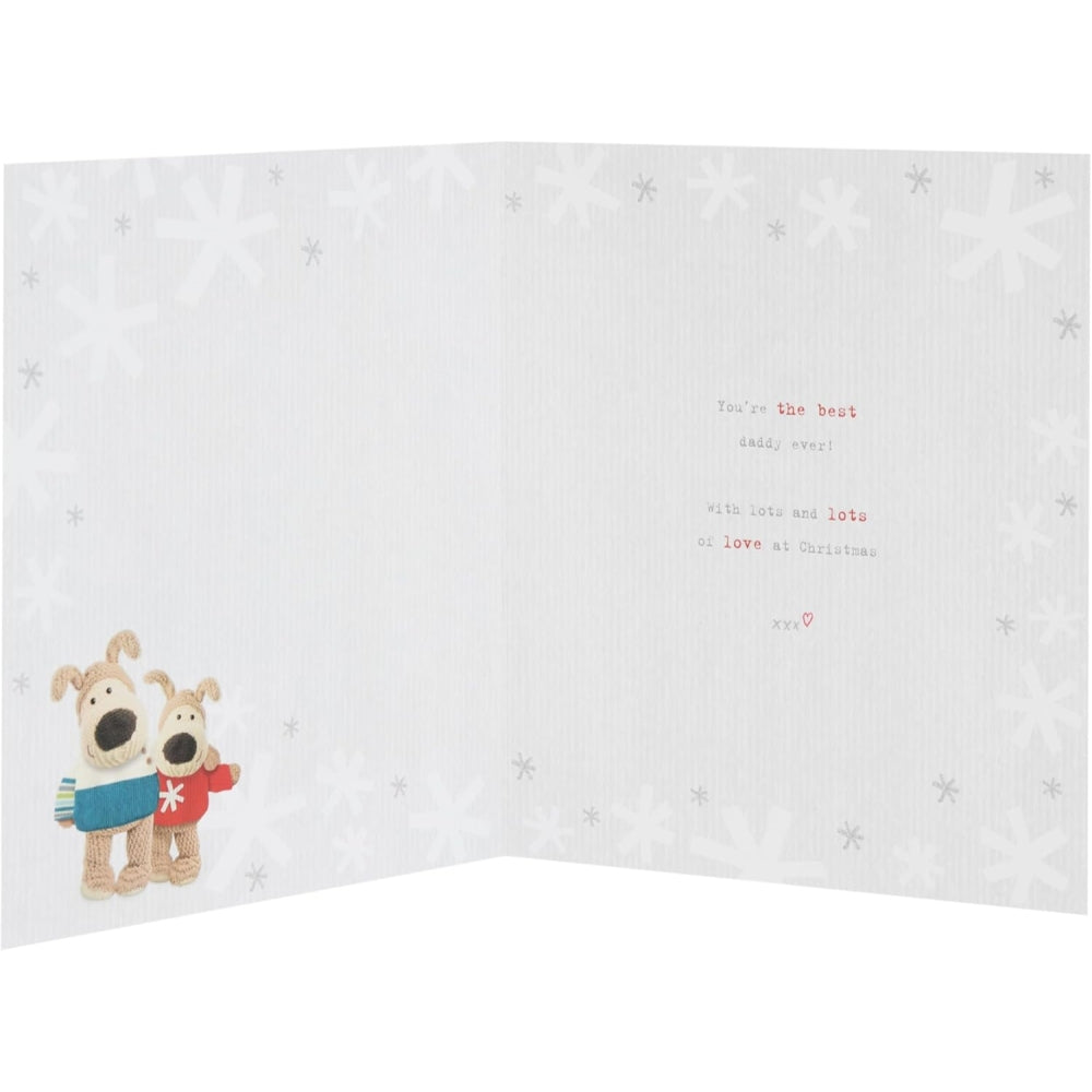 Boofle Near Xmas Tree Daddy Christmas Card