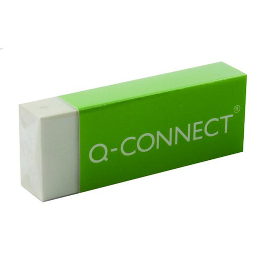 Pack of 20 White Plastic Erasers