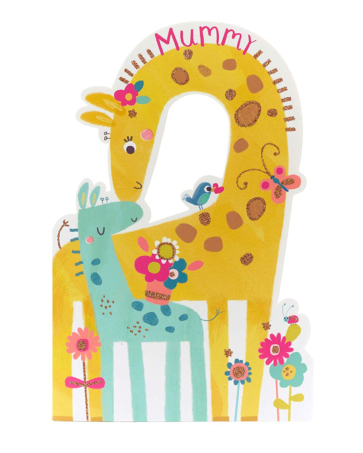 To Mummy From Son/From Daughter Cute Giraffes Mother's Day Card
